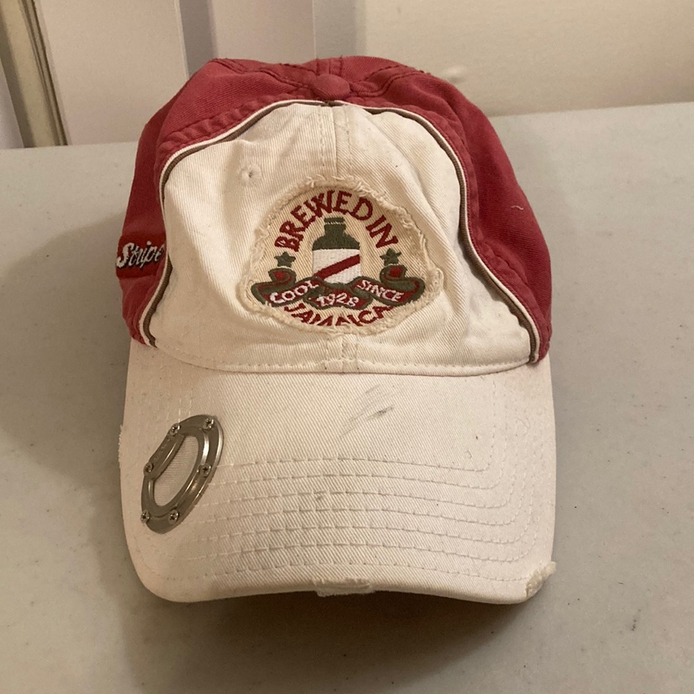 Red Stripe Clothing Brewed in Jamaica Baseball Cap